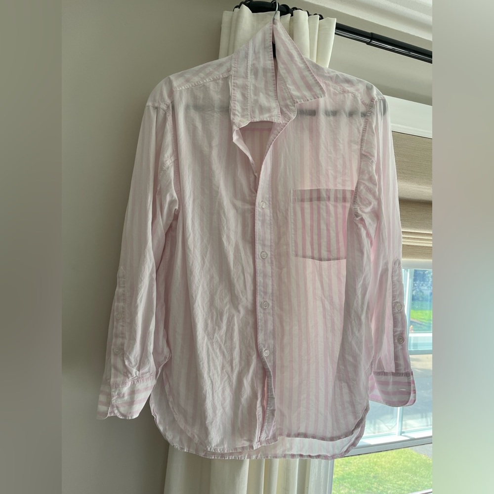 Oversized Citizens of Humanity Striped Kayla Button Down